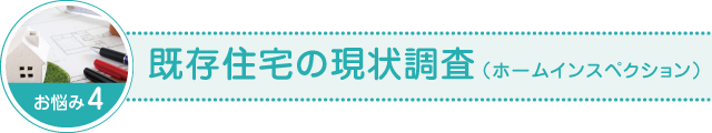 既存住宅の現状調査（ホームインスペクション）